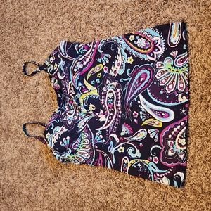 Lands' End Paisley Tankini Top
